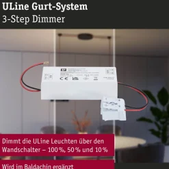 Himmennin Paulmann ULine 3-Step-Dimmer, max. 200W, 48V, 80x35mm, valkoinen