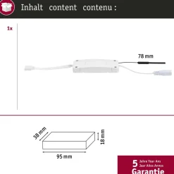 Himmennys- ja kytkinohjain Paulmann MaxLED RGBW+, Zigbee 3.0, DC 24V, max.144W