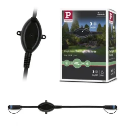 Hämäräkytkin ulkokäyttöön Paulmann Plug & Shine, IP67, musta