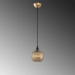 Ikkunavalaisin Linento Lighting Selcuklu, Ø17cm, E27, kulta
