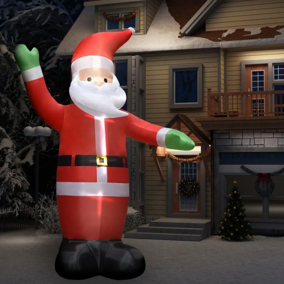 Ilmatäytteinen joulupukki LED-valoilla, IP44, 4,5 m