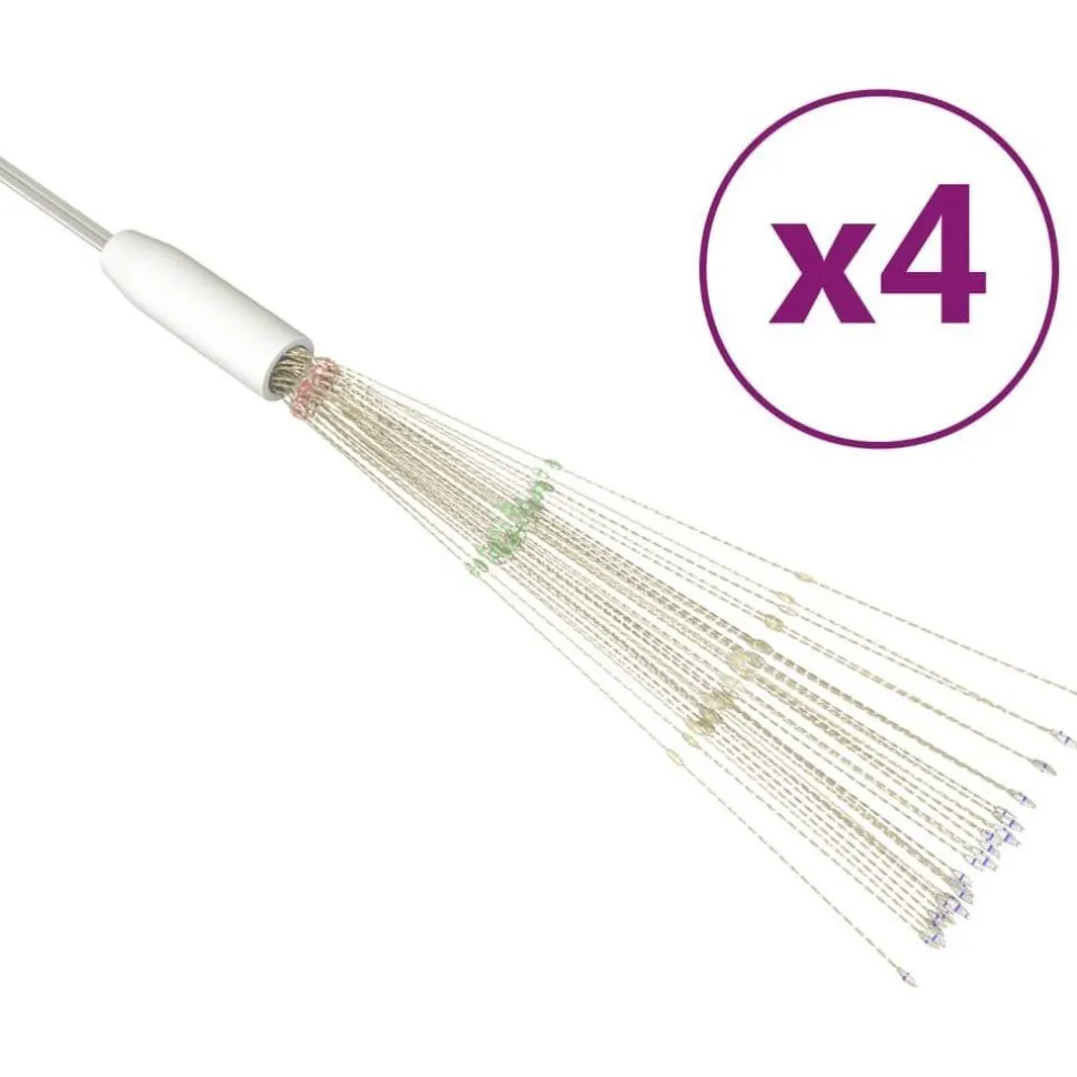 Joulun ilotulitusulkovalo 4 kpl 20 cm 560xLED eri värejä