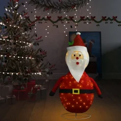 Joulupukki joulukoriste LED-valoilla ylellinen kangas 60 cm
