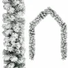 Jouluseppele lumihuurteella, vihreä, 10 m, PVC