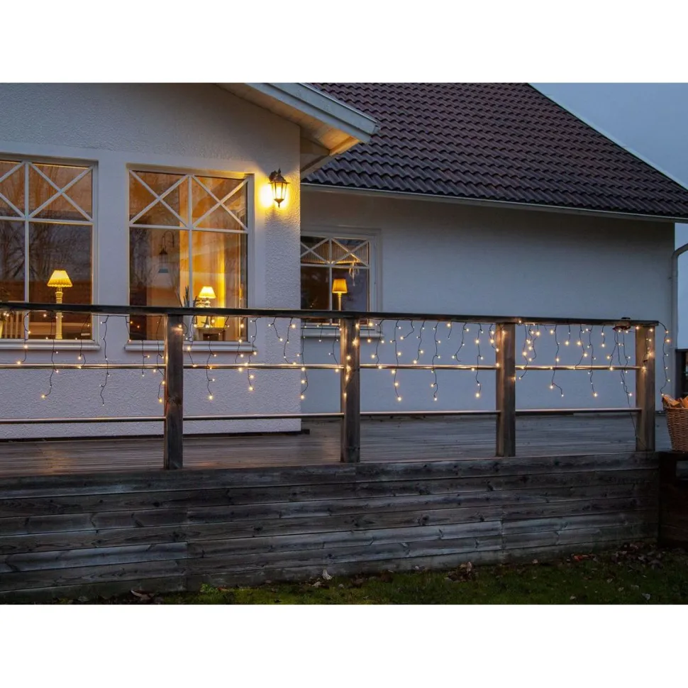 Jääpuikkovalosarja Star Trading Serie LED Crispy Ice White 480 valoa 11900x550mm