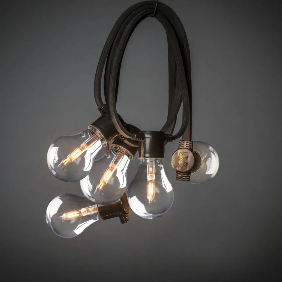 Juhlavalosarja Konstsmide 4146-800, 10 x vaihdettava amber LED, jatkettavissa