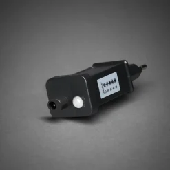 Juhlavalosarja Konstsmide, IP20, 8 x LED, kulta/amber, tekstiilikaapeli, himmennin