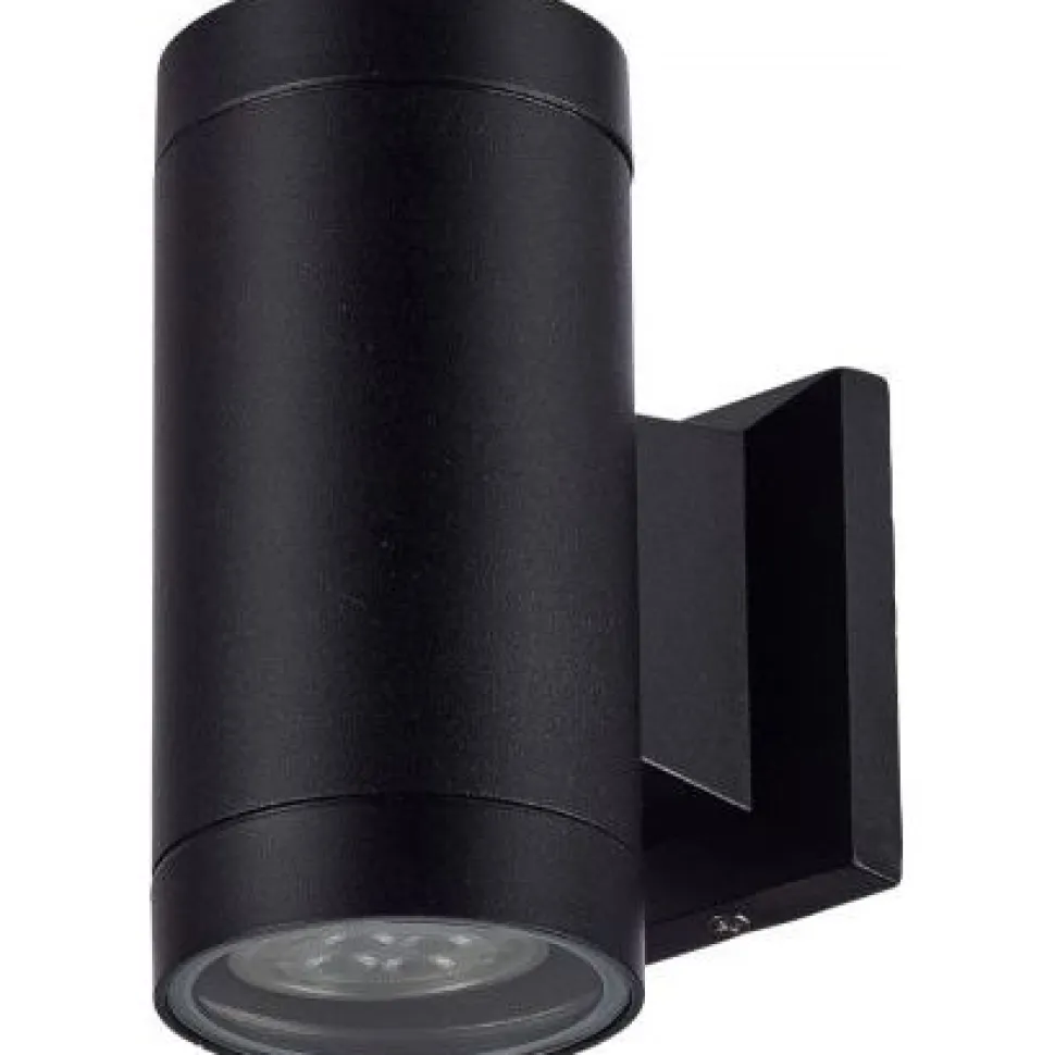 Julkisivuvalaisin M-Light Pillar Mini alas, GU10, musta