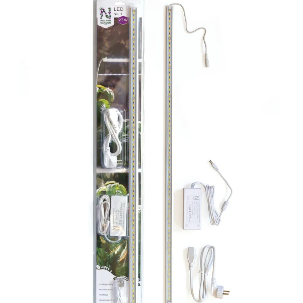 Kasvivalo Nelson Garden LED-lista No.1, muuntajalla, 23W, 85cm