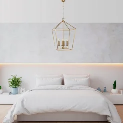 Kattokruunu Linento Lighting Till, 50cm, 4xE14, kulta