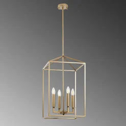Kattokruunu Linento Lighting Till, 35cm, 4xE14, kulta