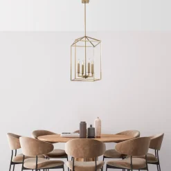 Kattokruunu Linento Lighting Till, 35cm, 4xE14, kulta