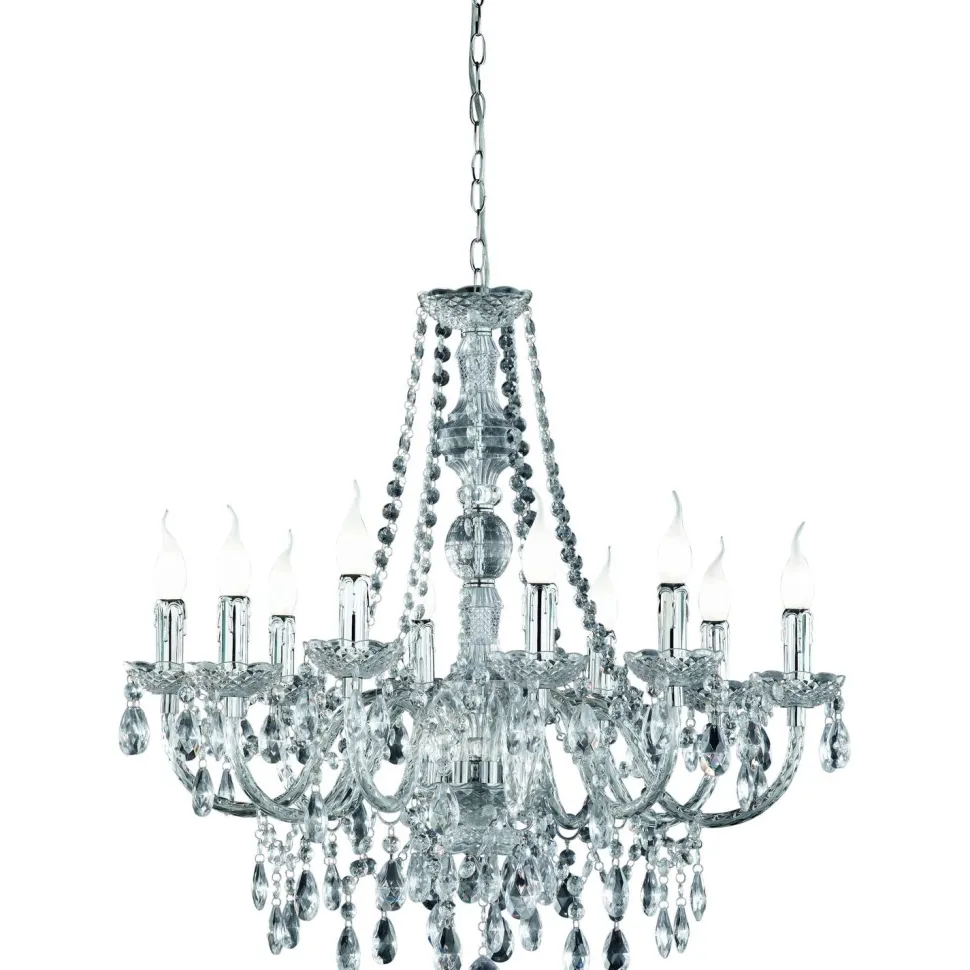 Kattokruunu Trio Luster 10-osainen Ø76 cm kromi