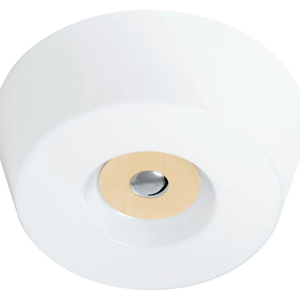 Kattoplafondi Innolux Yki ø 390x130 mm valkoinen/saarnipuu