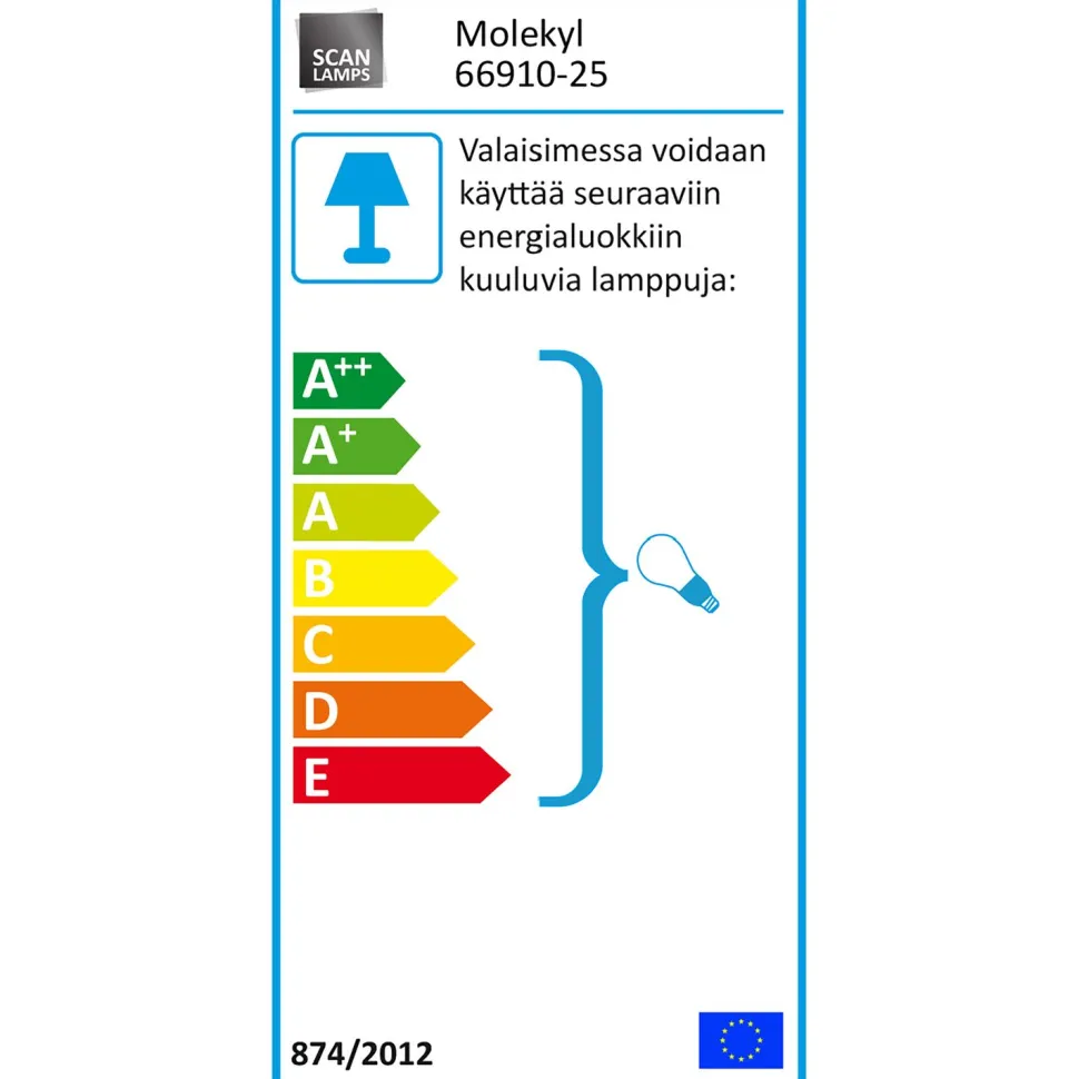 Kattoplafondi Aneta Lighting Molekyl mattamessinki/valkoinen