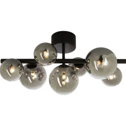 Kattoplafondi Aneta Lighting Molekyl musta/savulasi