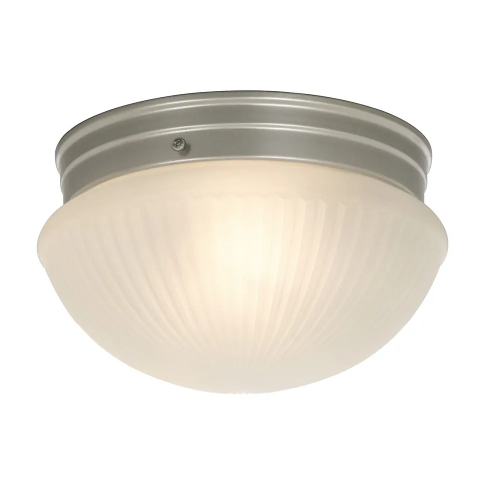 Kattoplafondi Aneta Lighting Trind hopea/valkoinen