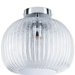 Katto-/seinävalaisin Paulmann Ruya IP44 E27 max. 60W himmennettävä, lasi/kromi