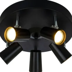 Kattospotti Aneta Lighting Pilot, 5-osainen, musta