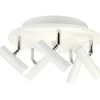 Kattospotti Aneta Lighting Artic 5-osainen pyöreä valkoinen/kromi