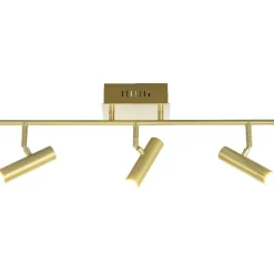 Kattospotti Aneta Lighting Artic 3-osainen suora mattamessinki