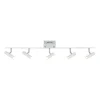 Kattospotti Aneta Lighting Artic 5-osainen suora valkoinen/kromi