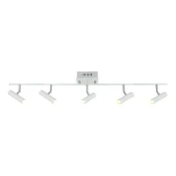 Kattospotti Aneta Lighting Artic 5-osainen suora valkoinen/kromi