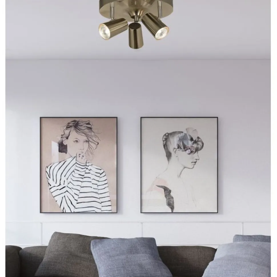 Kattospotti Aneta Lighting Pilot 3-osainen GU10 mattateräs