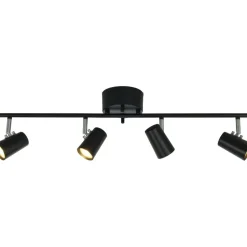 Kattospotti Aneta Lighting Pilot, 4-osainen, musta