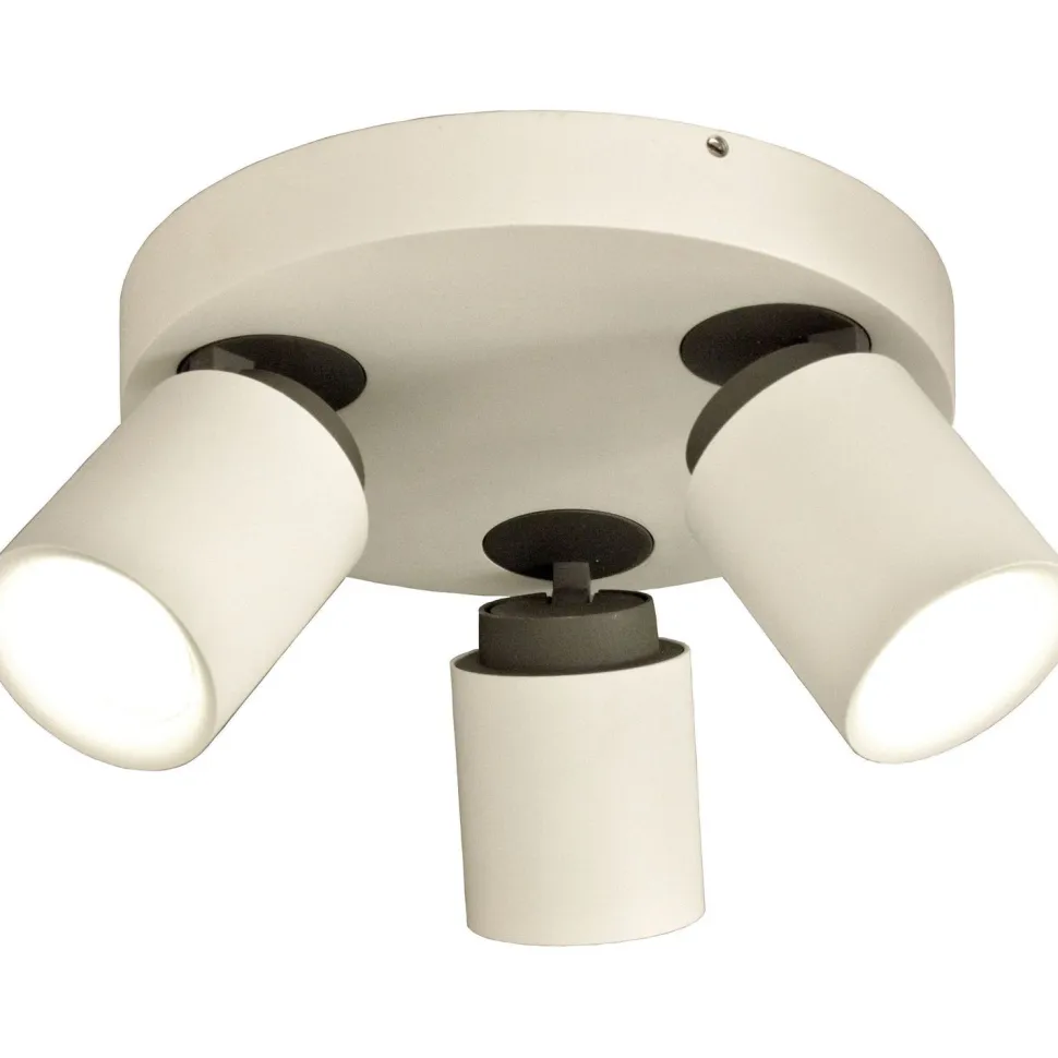 Kattospotti Aneta Lighting Rollo 3-osainen GU10 pyöreä valkoinen/musta