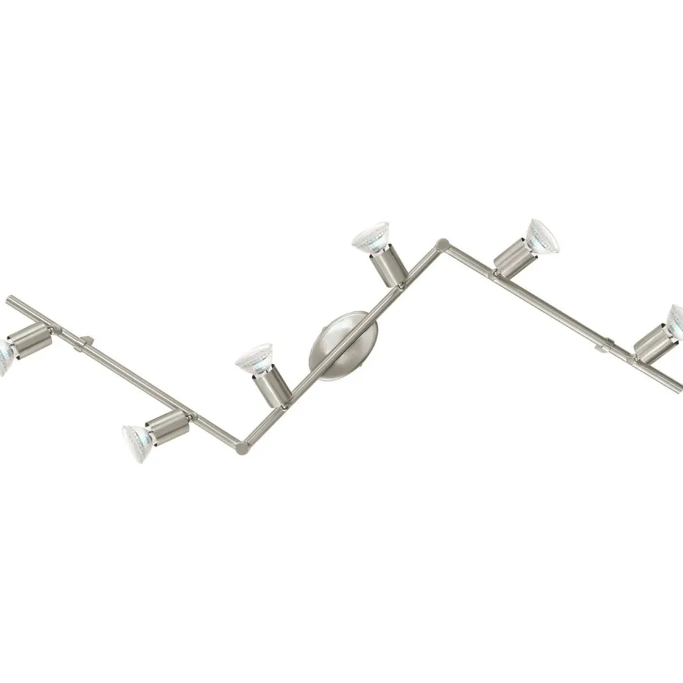Kattospotti Buzz 1050x65 mm 6-osainen harjattu teräs