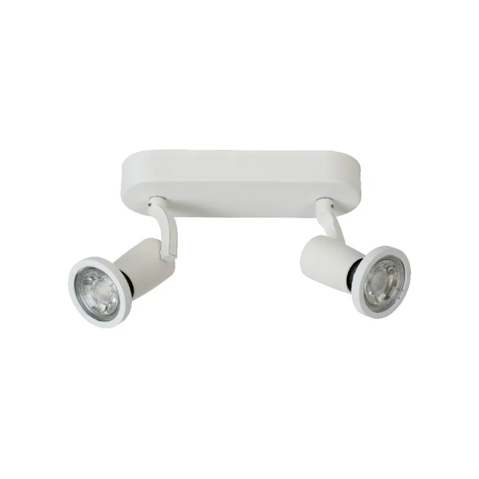 Kattospotti Lucide Jaster 198x60mm 2x5W valkoinen