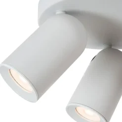 Kattospottivalaisin Lucide Punch Ø21cm, 3xGU10, valkoinen
