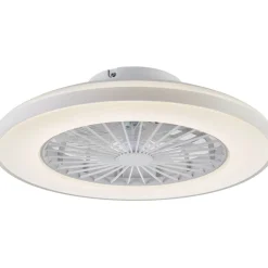 Kattotuuletinvalaisin FocusLight Panama Ø50cm, CCT, valkoinen