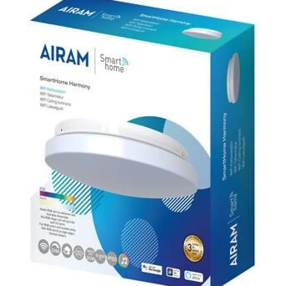 Kattovalaisin Airam SmartHome Harmony 20W 1600lm 2700-6500K RGB