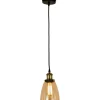 Kattovalaisin Aneta Lighting Becky ø 14 cm antikkimessinki/meripihka