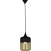 Kattovalaisin Aneta Lighting Mitte ø 18 cm musta/meripihka