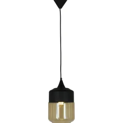 Kattovalaisin Aneta Lighting Mitte ø 18 cm musta/meripihka