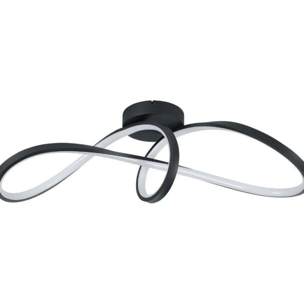 Kattovalaisin Eglo Calarossa-z LED RGB CCT musta/valkoinen