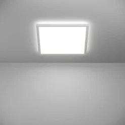 Kattovalaisin Eglo Rovito LED CCT 39x39cm IP44 valkoinen