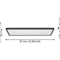 Kattovalaisin Eglo Rovito LED CCT 39x39cm IP44 valkoinen