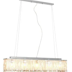 Kattovalaisin kristallihelmillä hopea 104 cm e14