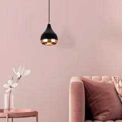 Kattovalaisin Linento Lighting Yildo, musta/kupari
