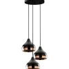 Kattovalaisin Linento Lighting Mint 3-osainen Ø37 cm musta/kupari