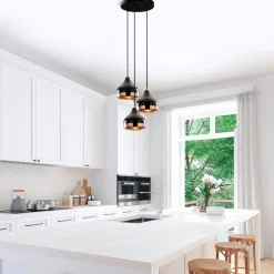 Kattovalaisin Linento Lighting Mint 3-osainen Ø37 cm musta/kupari