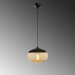 Kattovalaisin Linento Lighting Camini musta/keltainen