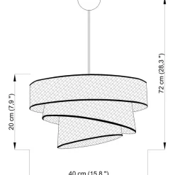 Kattovalaisin Linento Lighting Couper, beige/kulta