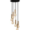 Kattovalaisin Linento Lighting Tempo 7-osainen messinki/musta