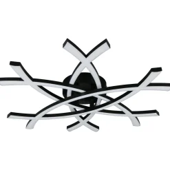 Kattovalaisin Trio Pollock LED 3000K 62x59cm mattamusta