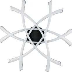 Kattovalaisin Trio Pollock LED 3000K 62x59cm mattamusta